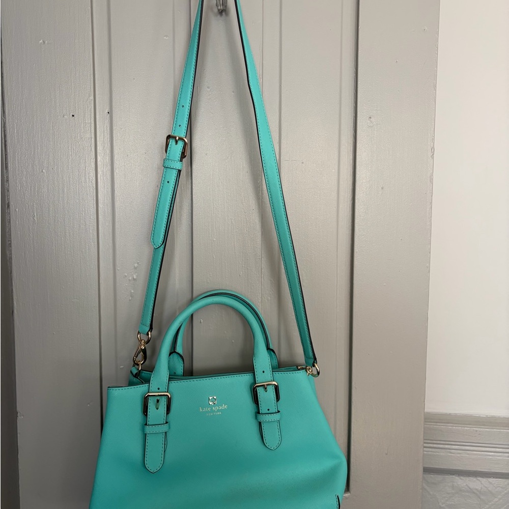 kate spade Turquoise Leather Satchel Bag